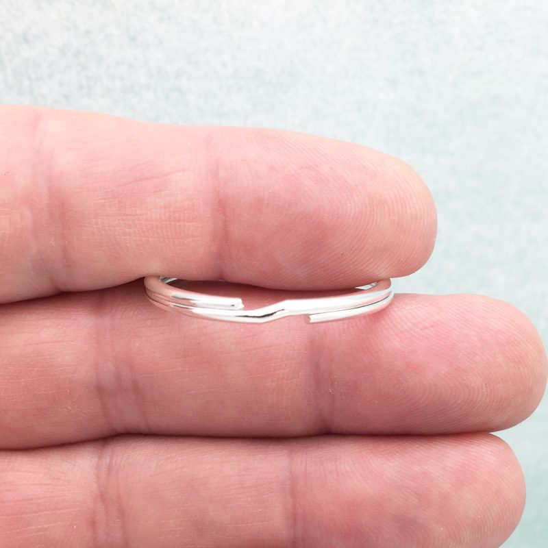 BULK 20 Split Ring Key Chain Silver 30mm SPKR001B - Image 2