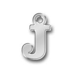 Letter J Charm
