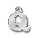 Letter Q Charm