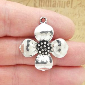 dogwood charms for jewelry making