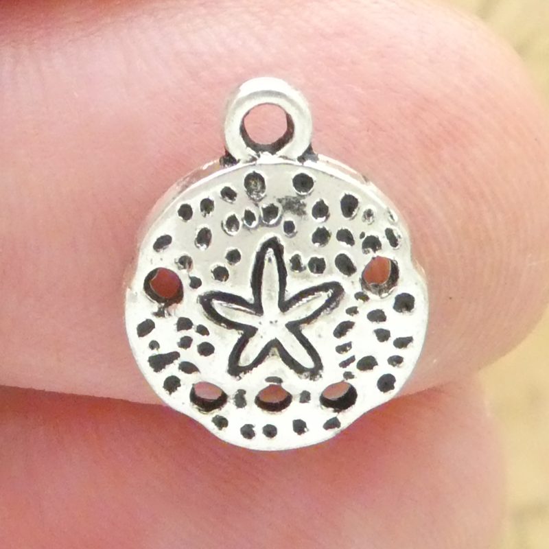 Silver Sand Dollar Charm