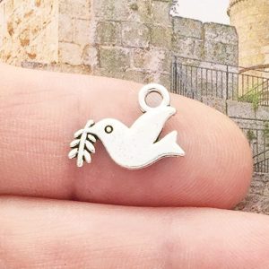 peace dove charms for jewelry making