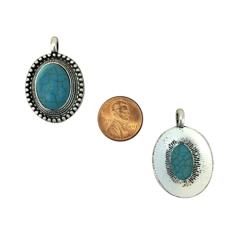 turquoise pendant silver