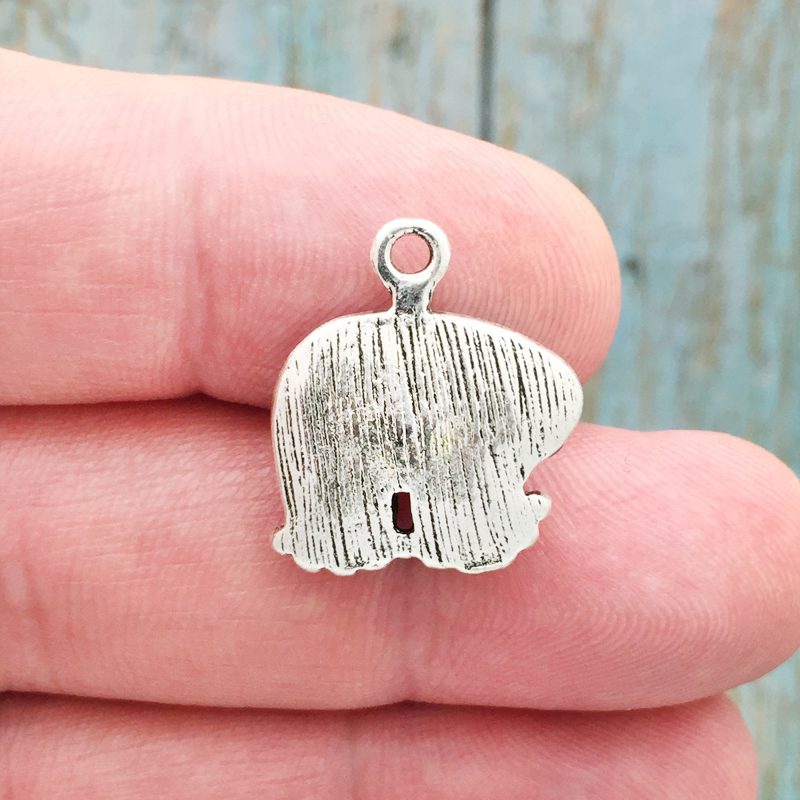 2 Turquoise Bear Pendant Silver by TIJC SP1707 - Image 3