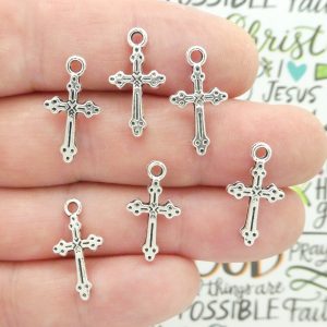 cross charms bulk