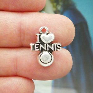 I love tennis charms bulk