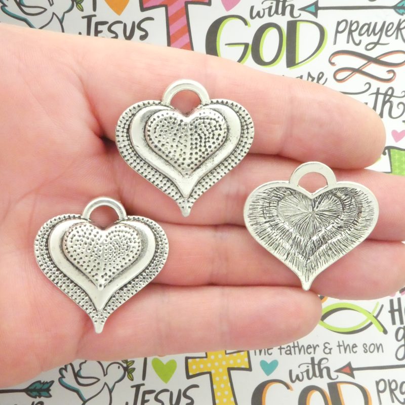 Heart Charms Bulk