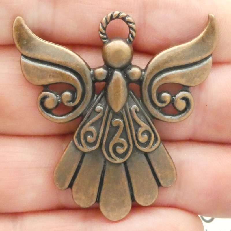 filigree angel pendants bulk