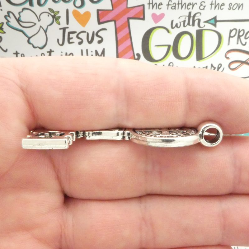 1 Key St Benedict Charm Large by TIJC SP2033 - Image 4