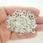 8mm jump rings silver