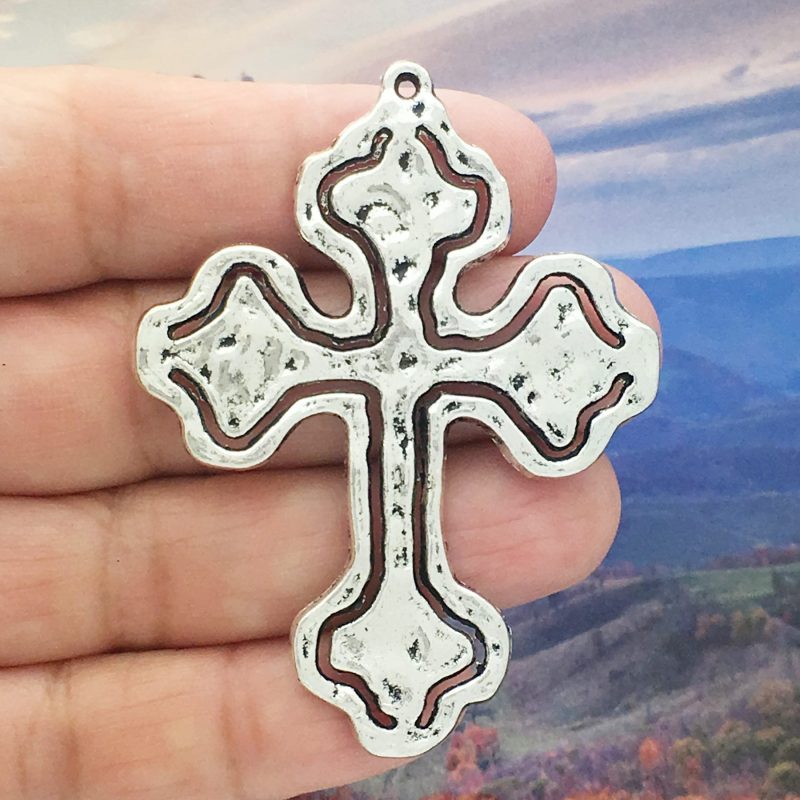 Hammered Cross Pendant