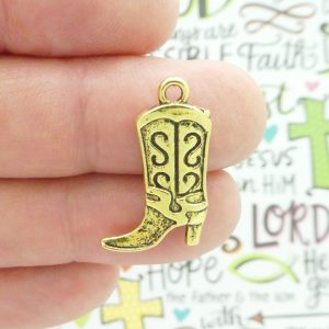 Cowboy Boot Charms for Jewelry Making