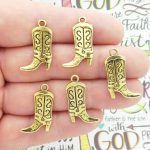 Cowboy Boot Charms in Bulk