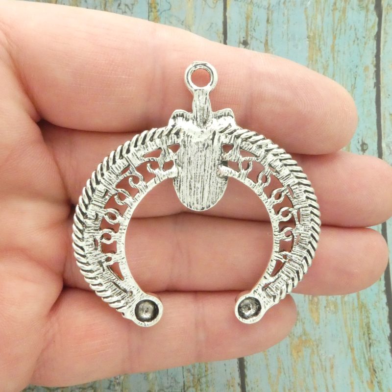 1 Ornate Silver Turquoise Pendant by TIJC SP2039 - Image 2