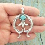 Silver Southwestern Turquoise Pendant