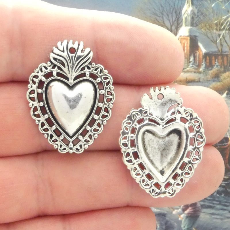 Sacred Heart of Jesus Charms Bulk