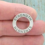 5 Affirmation Circle Strength Charm by TIJC SP1157