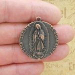 1 Our Lady of Guadalupe Medal Round Copper by TIJC SP2043