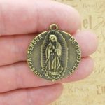 1 Our Lady of Guadalupe Medal Round Bronze by TIJC SP2044