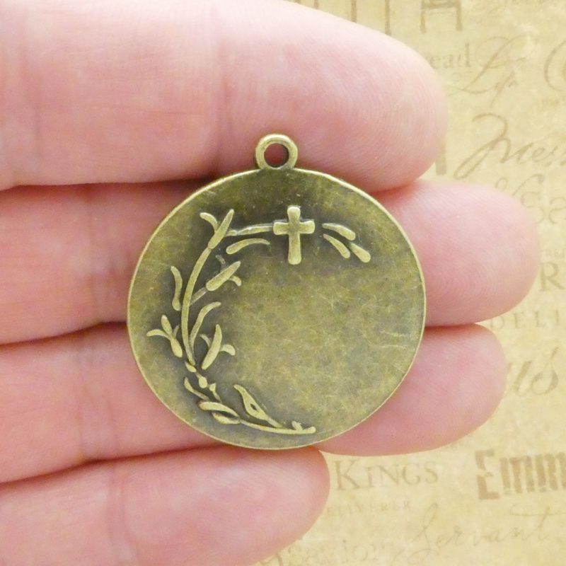 1 Our Lady of Guadalupe Medal Round Bronze by TIJC SP2044 - Image 3