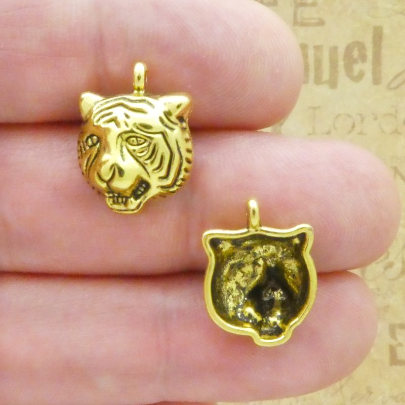 tiger head charms wholesale