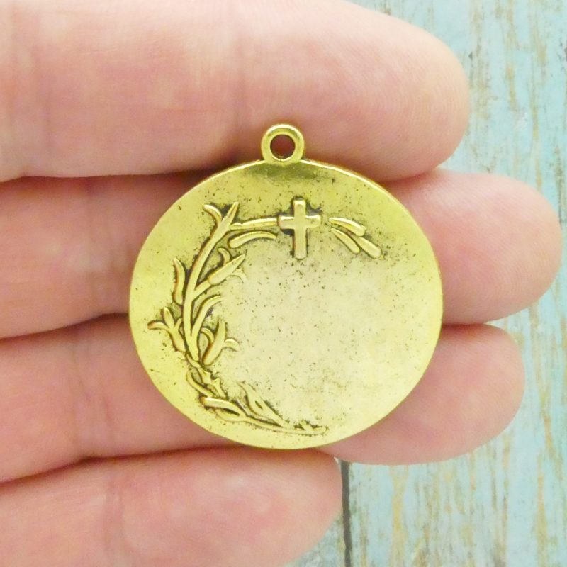 1 Our Lady of Guadalupe Medal Round Gold by TIJC SP2049 - Image 4