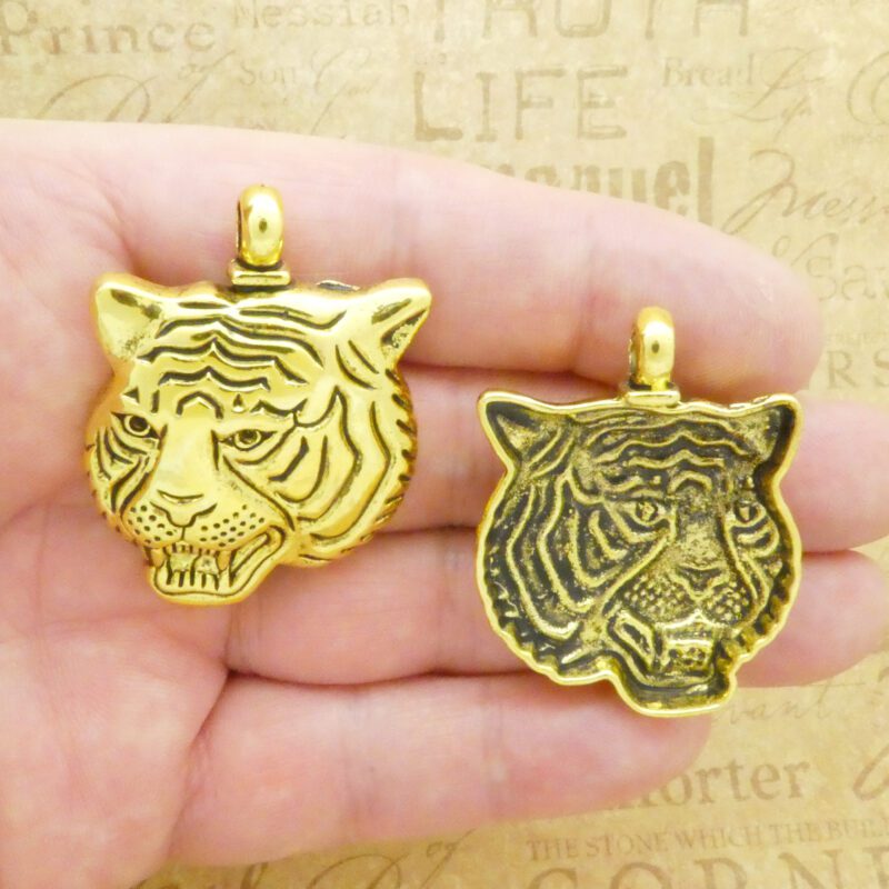 Tiger Head Pendants Bulk