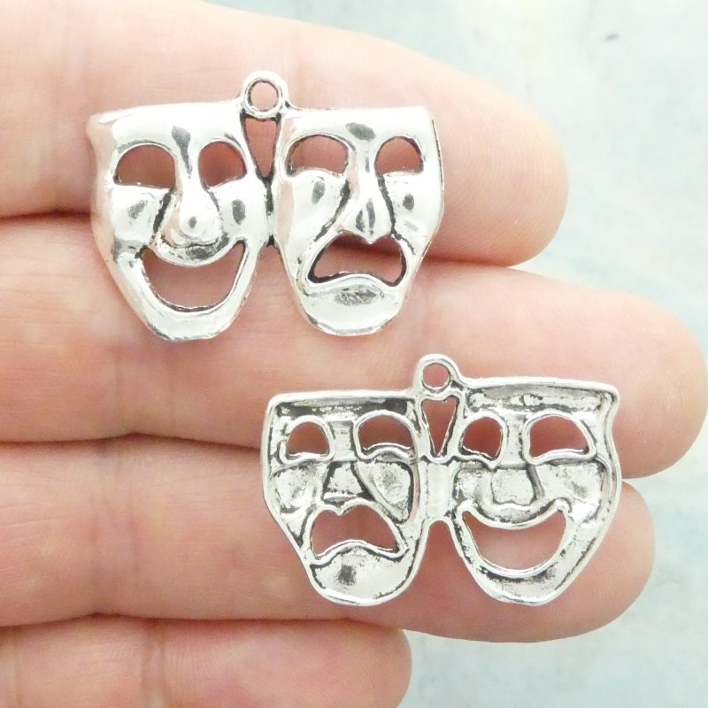 Silver Drama Charm