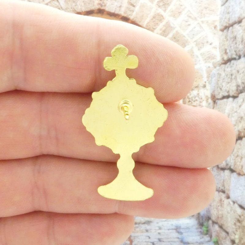 1 Gold IHS Catholic First Communion Lapel Pin 41x21mm by TIJC SP6002LP - Image 3