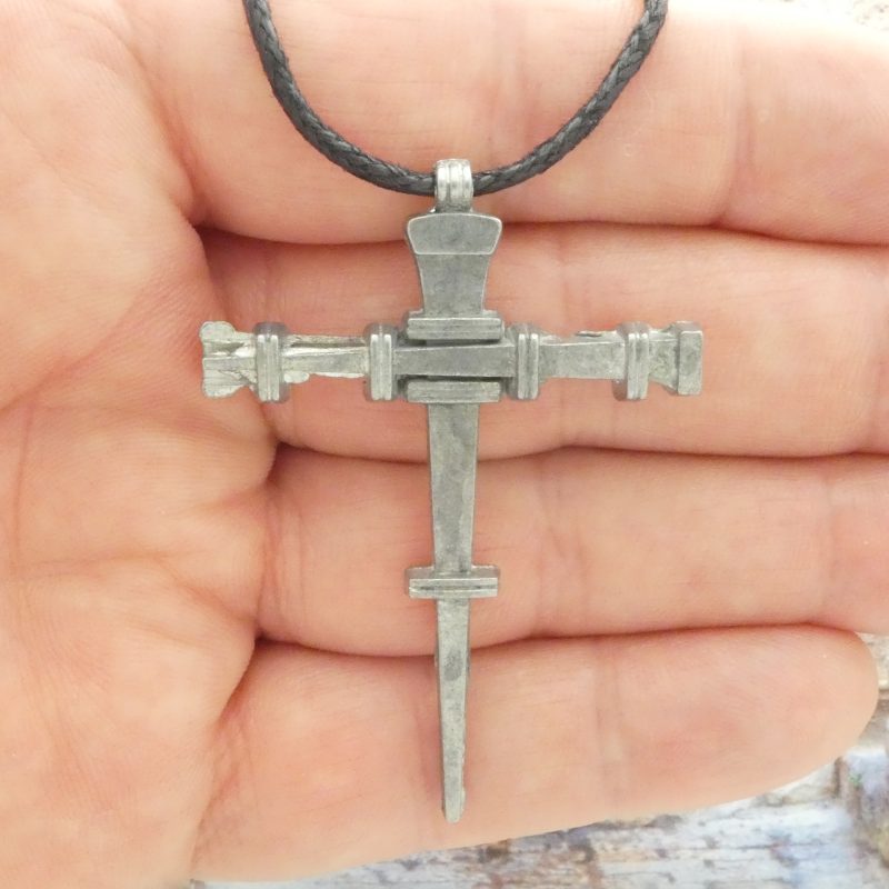 nail cross pendant