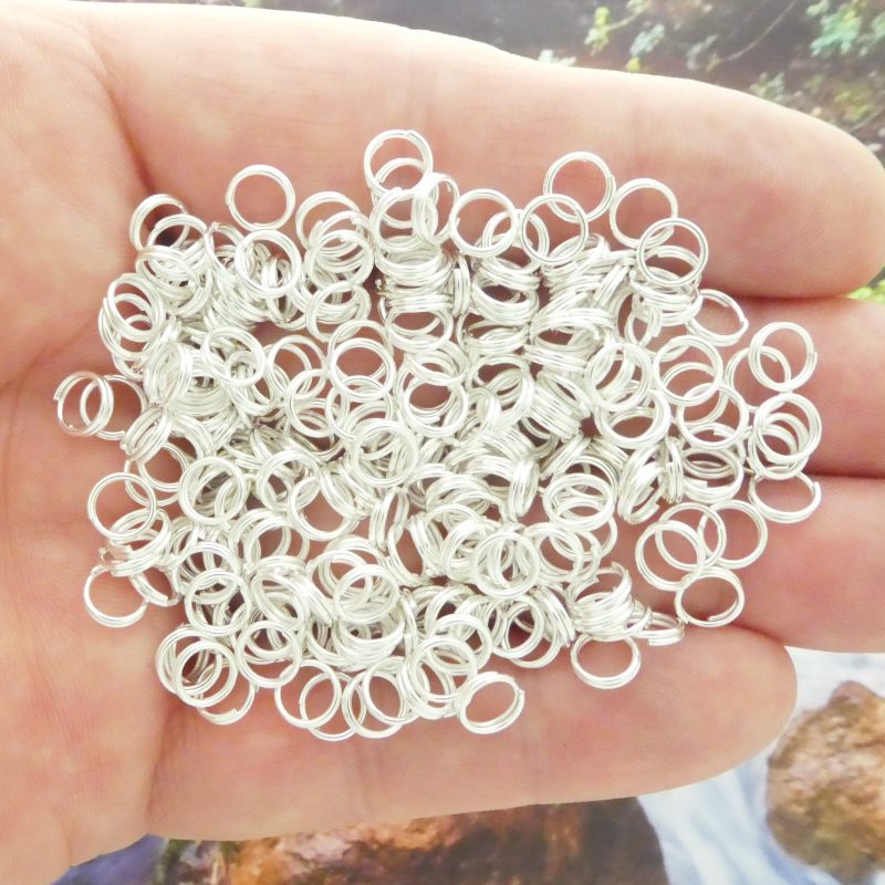 silver split rings for sale