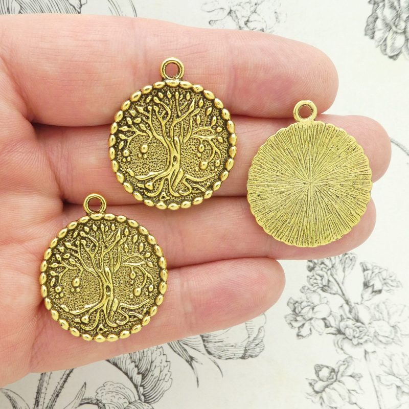tree of life pendants bulk in gold pewter multi