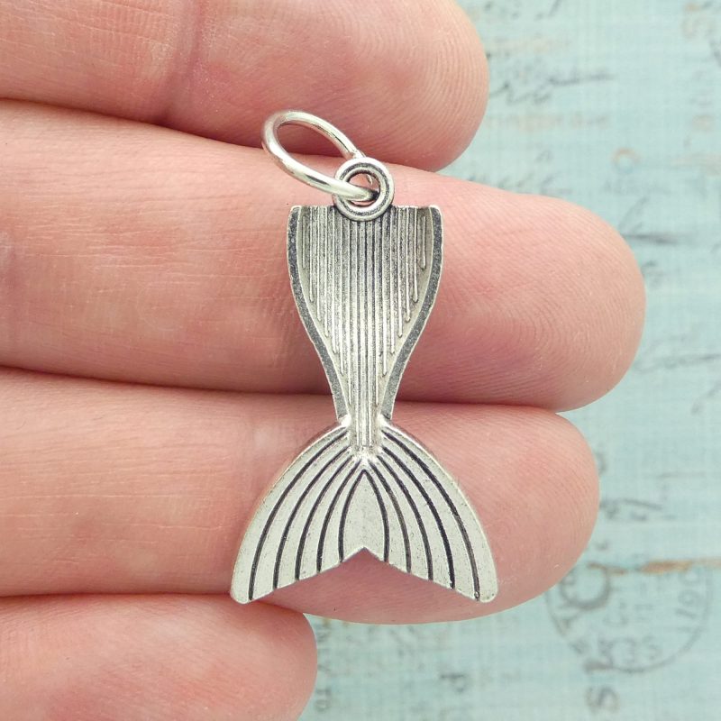 3 Silver Mermaid Tail Charm Pendant by TIJC SP5000 - Image 4