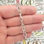 stainless steel charm bracelets wholesale with pattered links