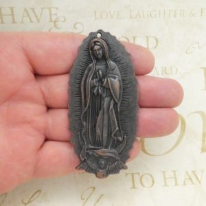 Our Lady of Guadalupe pendants bulk in copper pewter
