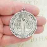 St Benedict medals bulk in silver pewter