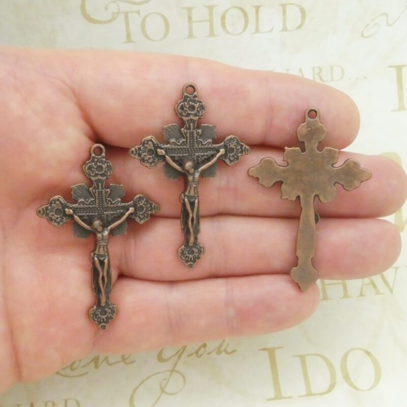copper crucifix cross pendants bulk