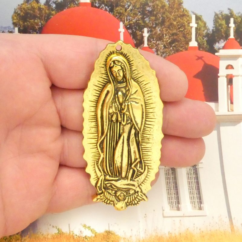 Our Lady of Guadalupe pendants bulk in gold pewter
