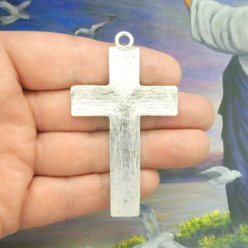 1 Southwest Turquoise Cross Pendants in Silver by TIJC SP2097 - Image 4