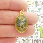 St Michael medals bulk in gold pewter