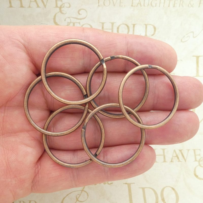split key rings in copper multi