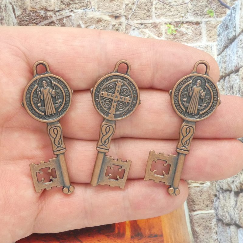 St Michael key medals bulk in copper pewter multi
