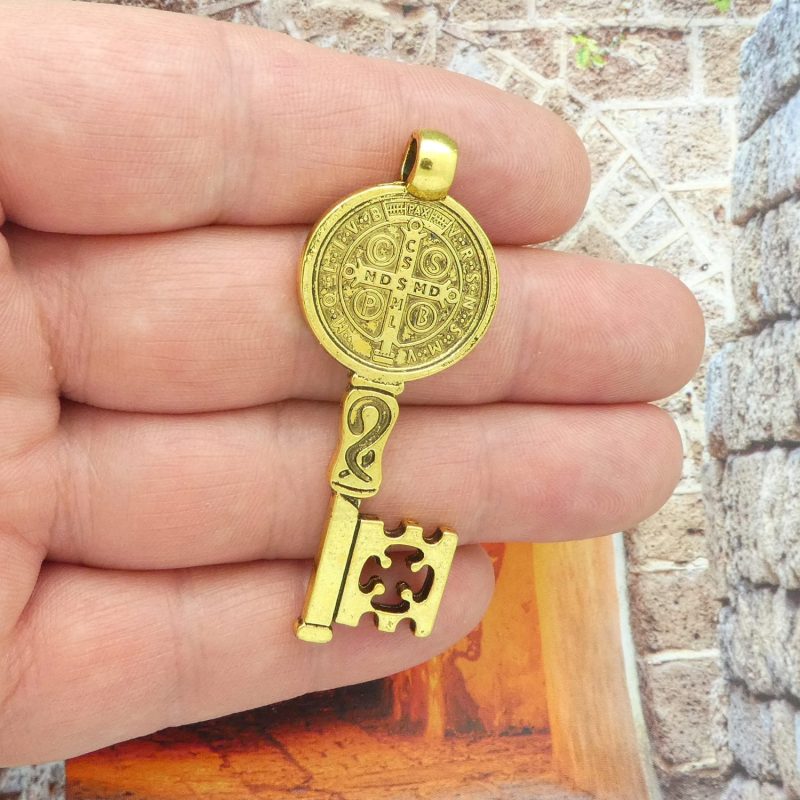 1 Key St Benedict Key Pendants Large by TIJC SP2103 - Image 5