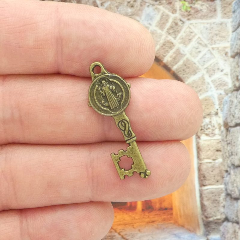 St Benedict key medals bulk in bronze pewter