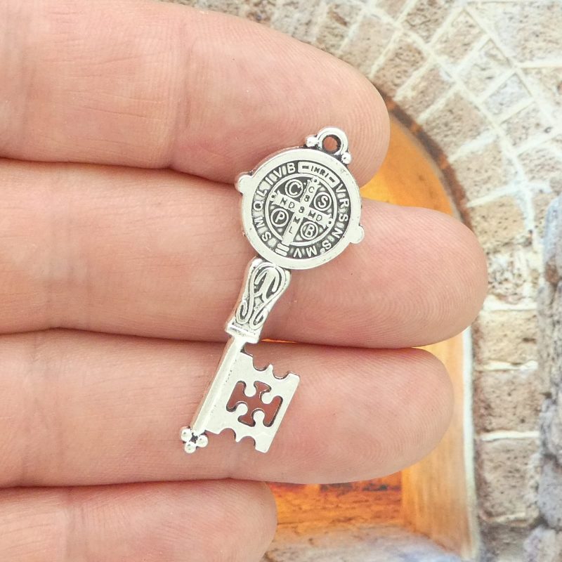 Bulk 12 Key St Benedict Charm Pendant by TIJC SP2107B - Image 4