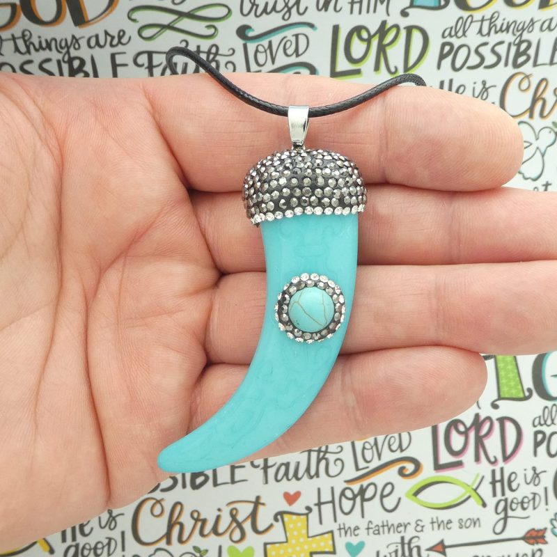 turquoise tiger claw pendants