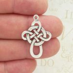 celtic cross charms bulk in silver