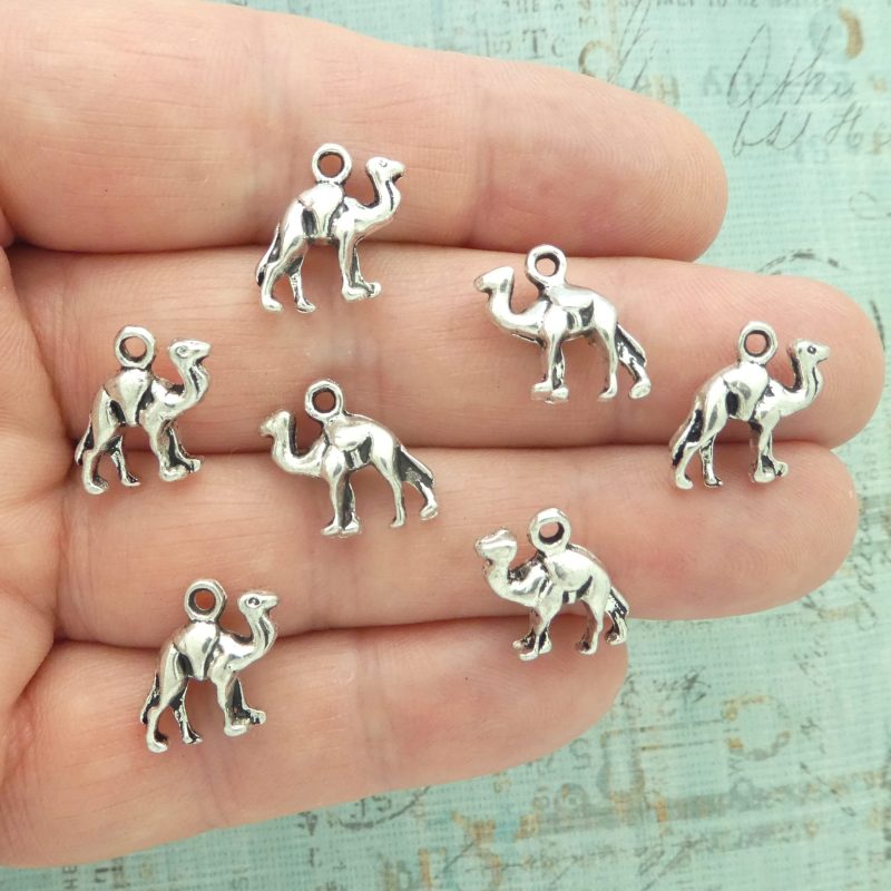 camel charms bulk in silver multi
