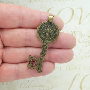 St Benedict key medals bulk in bronze pewter