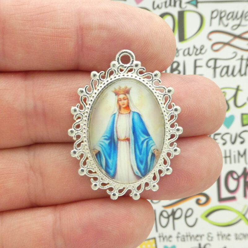 Our Lady of Grace pendants bulk in silver